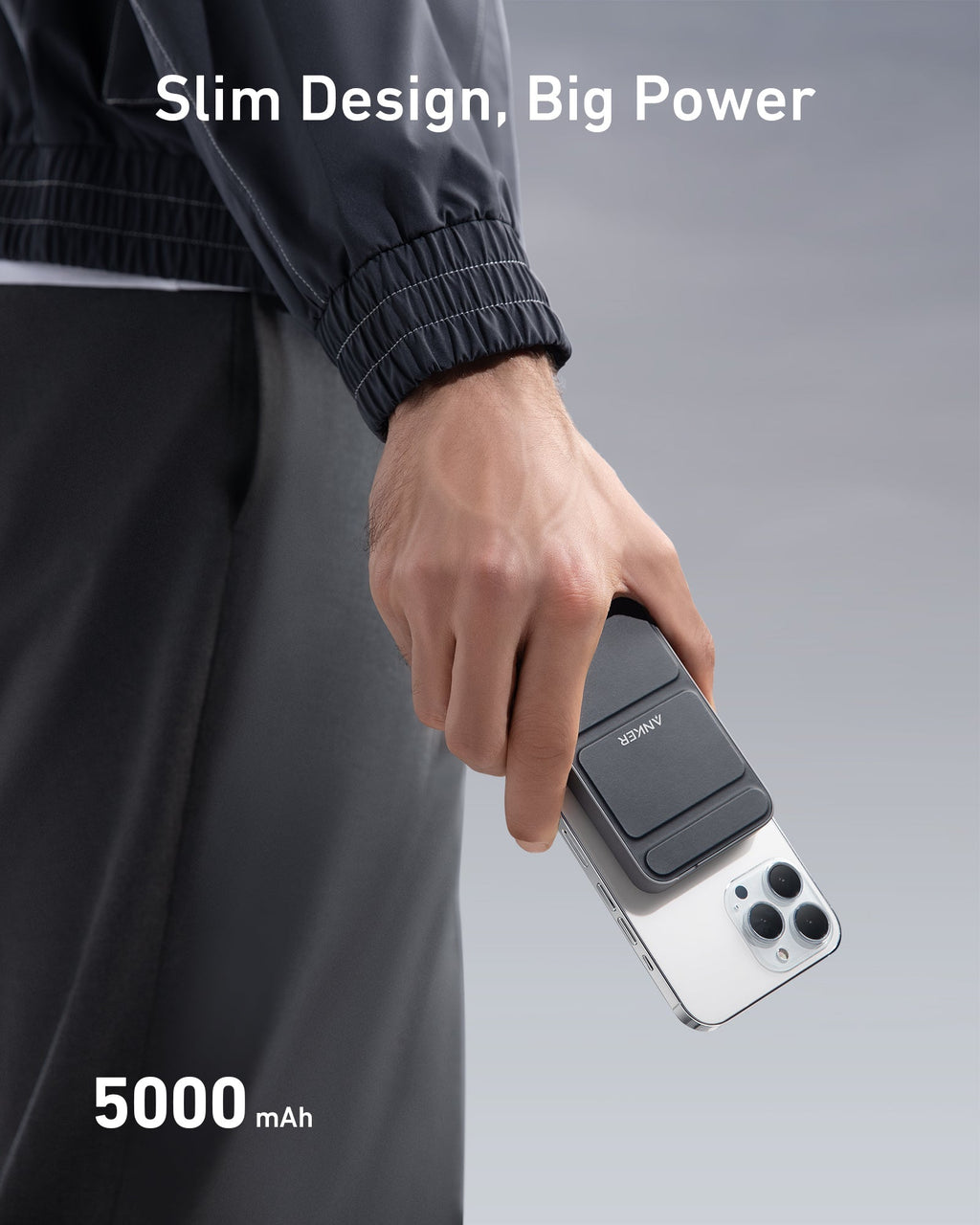 Anker slim power bank with 5000mAh for portable charging