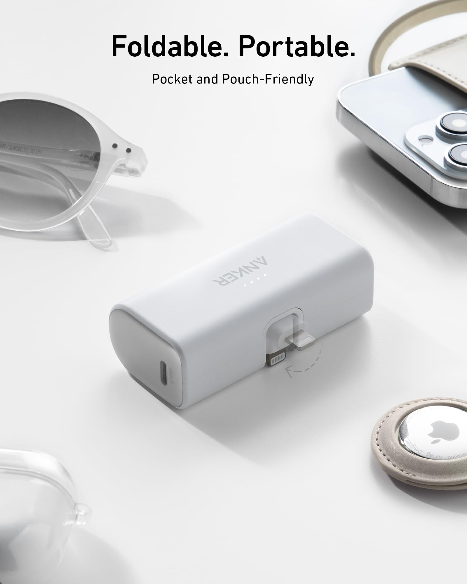 Anker Nano Power Bank (12W, Built-In Lightning Connector)-boa